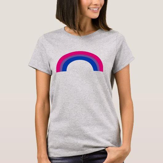 Bisexual Pride Rainbow T - Shirt (Vorderseite)