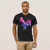 Bisexual Pride Rooster T-Shirt (Vorne ganz)