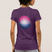 BISEXUAL PRIDE SPHERIE T-Shirt (Rückseite)