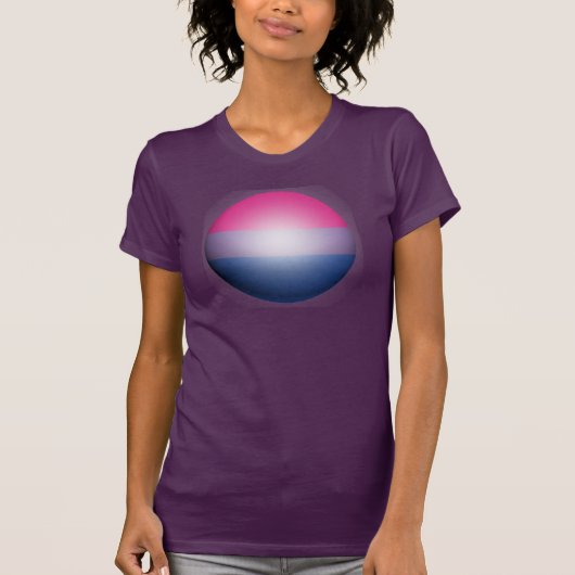 BISEXUAL PRIDE SPHERIE T-Shirt (Vorderseite)