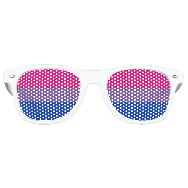 BISEXUAL PRIDE STRIPED HORIZONTAL - 2014 PRIDE.png Partybrille (Vorderseite)