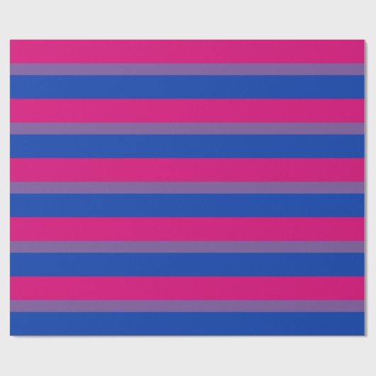 BISEXUAL PRIDE STRIPES DESIGN -.pnng Geschenkpapier (Flach)