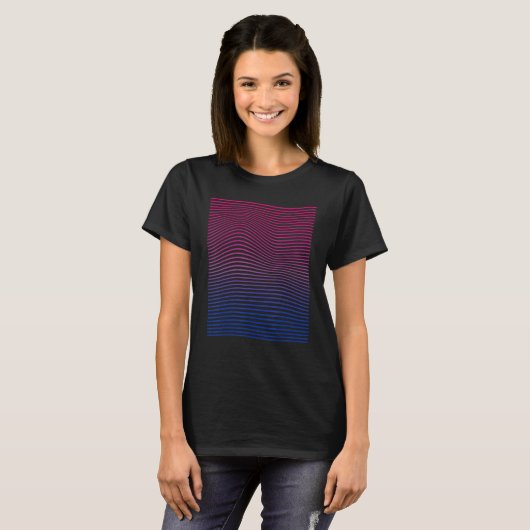 Bisexual Pride Subtle Bi Bisexuality Flag LGBT Pri T-Shirt (Vorne ganz)