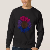 Bisexual Pride Sunflower LGBT Bi Pride Bisexual Fl Sweatshirt (Vorderseite)