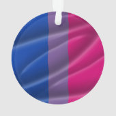 BISEXUAL PRIDE WAVY VERTICAL - 2014 PRIDE.png Ornament (Rückseite)