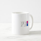 BISEXUAL PRIDE WORD FLAG -.pnng Kaffeetasse (VorderseiteRechts)