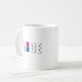BISEXUAL PRIDE WORD FLAG -.pnng Kaffeetasse (Vorderseite Links)