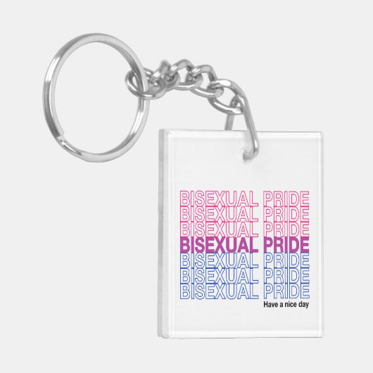 Bisexual Prix Acrylic Schlüsselanhänger (Vorderseite links)