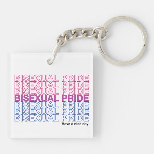 Bisexual Prix Acrylic Schlüsselanhänger (Rückseite)