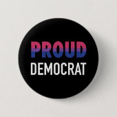 Bisexual Proud Democratic Button (Vorderseite)