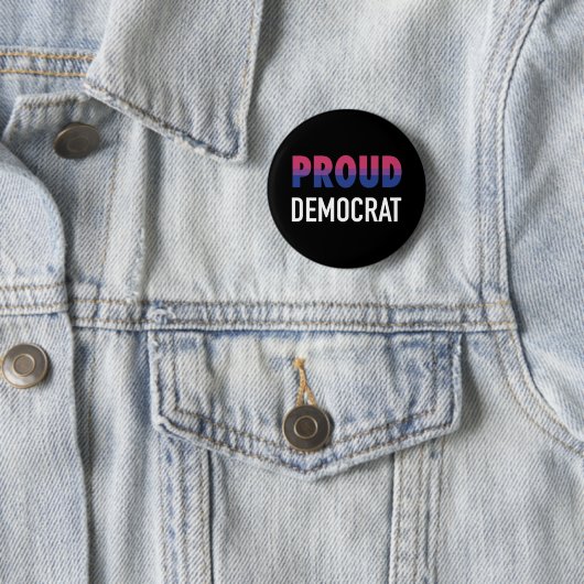 Bisexual Proud Democratic Button (Beispiel)