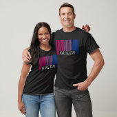 Bisexual Queen Barcode Bisexual Pride Flag Aesthet T-Shirt (Unisex)