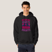 Bisexual Rights Are Human Rights Protest March Bi  Hoodie (Vorne ganz)