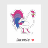Bisexual Rooster Aufkleber (Blatt)