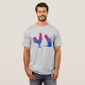 Bisexual Rooster und Kitty T-Shirt (Vorne ganz)