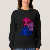 Bisexual Sloth Pile Sweatshirt (Vorderseite)