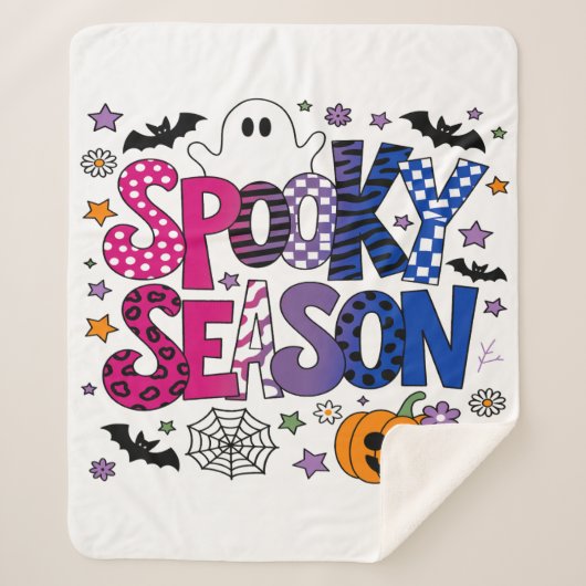 Bisexual Spooky Season Halloween Sherpadecke (Vorderseite)