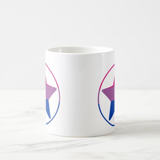 Bisexual Stars Circle Kaffeetasse (Mittel)