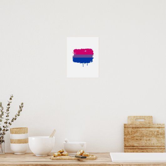 Bisexual Stolz Colors Poster (Küche)