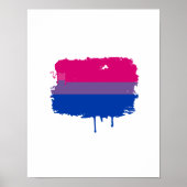 Bisexual Stolz Colors Poster (Vorne)