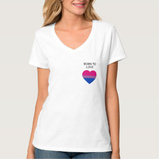 Bisexual Stolz Herz T - Shirt