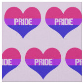 Bisexual-Stolz-Liebe-Herzen Stoff (Nahaufnahme)