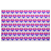 Bisexual-Stolz-Liebe-Herzen Stoff (Fat Quarter (45,7 x 55,9 cm))