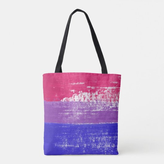 Bisexual Stolz Paint Tasche (Rückseite)