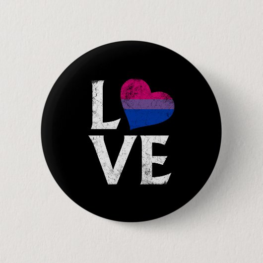 Bisexual-Stolz StaplungsLiebe Button (Vorderseite)