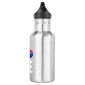Bisexual-Stolz StaplungsLiebe Edelstahlflasche (Rechts)