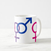Bisexual-Stolz-Tasse Kaffeetasse (VorderseiteRechts)