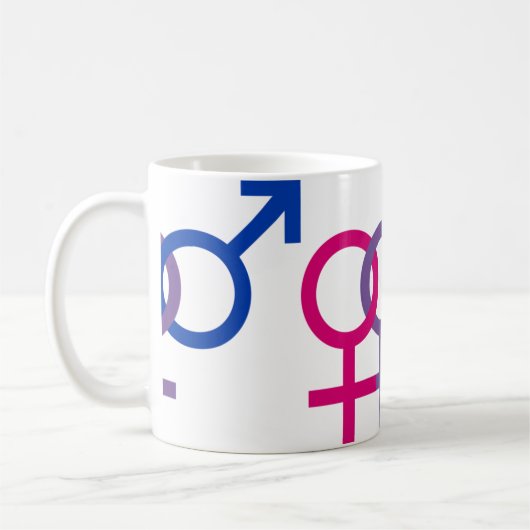Bisexual-Stolz-Tasse Kaffeetasse (Links)