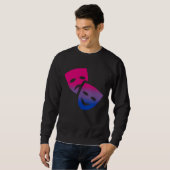 Bisexual Subtle Bi Pride LGBTQ Theatre Theater and Sweatshirt (Vorne ganz)