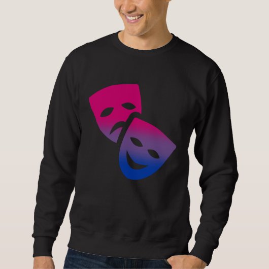 Bisexual Subtle Bi Pride LGBTQ Theatre Theater and Sweatshirt (Vorderseite)