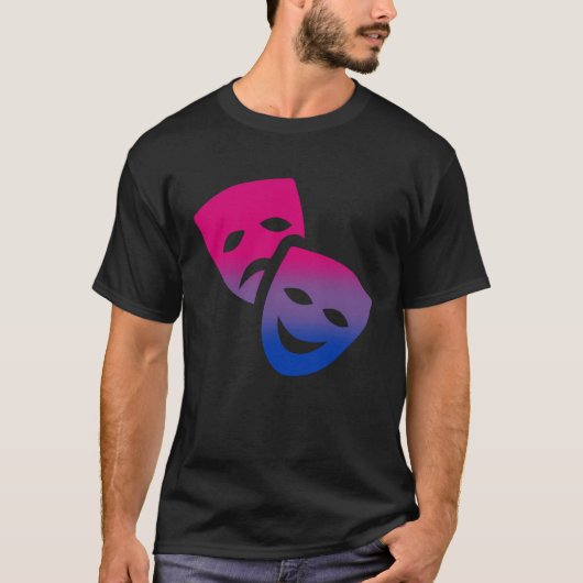 Bisexual Subtle Bi Pride LGBTQ Theatre Theater and T-Shirt (Vorderseite)