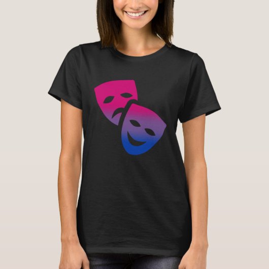 Bisexual Subtle Bi Pride LGBTQ Theatre Theater and T-Shirt (Vorderseite)