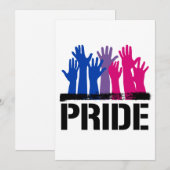 Bisexual Together Pride Feiertagskarte (Vorne/Hinten)