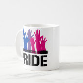 Bisexual Together Pride Kaffeetasse (Vorderseite Links)