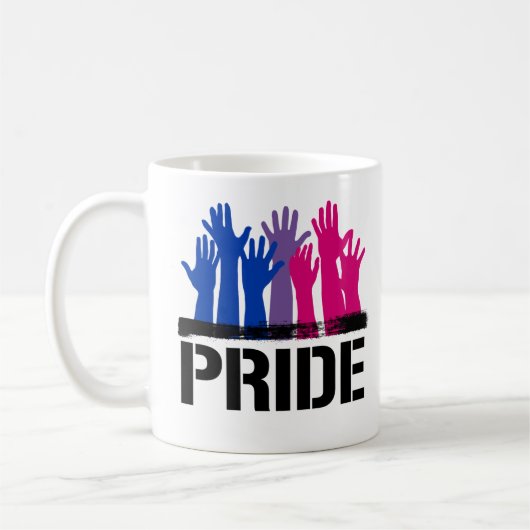 Bisexual Together Pride Kaffeetasse (Links)