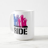 Bisexual Together Pride Kaffeetasse (Vorderseite Links)