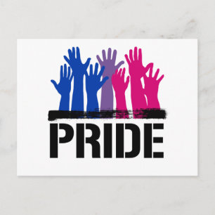 Bisexual Together Pride Postkarte