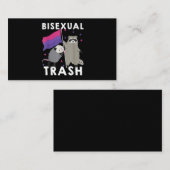 Bisexual Trash Gay Pride Rainbow LGBT Raccoon Visitenkarte (Vorne/Hinten)