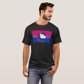 Bisexual Unicorn Love Bisexual Pride Flag Aestheti T-Shirt (Vorne ganz)