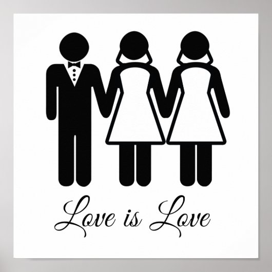BISEXUAL WEDD LIEBE IST LIEBE -.png Poster (Vorne)