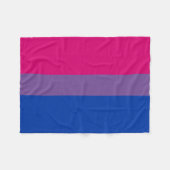 Bisexualflaggen-Fleecedecke Fleecedecke (Vorderseite (Horizontal))