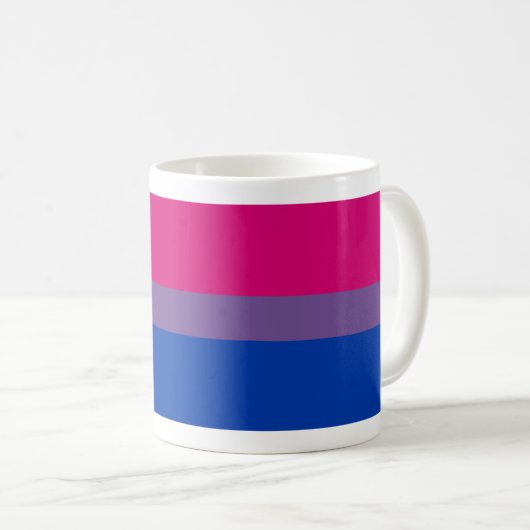 Bisexualflaggen-Tasse Kaffeetasse (VorderseiteRechts)