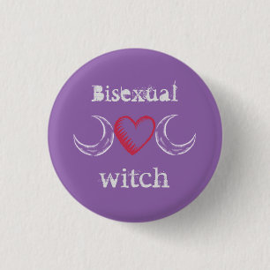 Bisexualhexe-Abzeichen/ Button