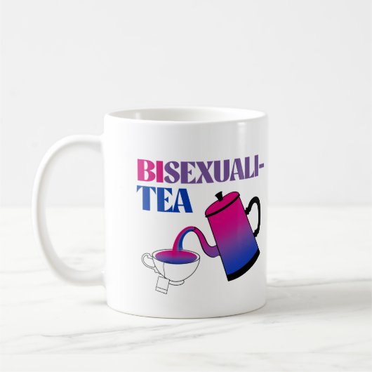 Bisexuali-Tee Bisexualitea Kaffeetasse (Links)