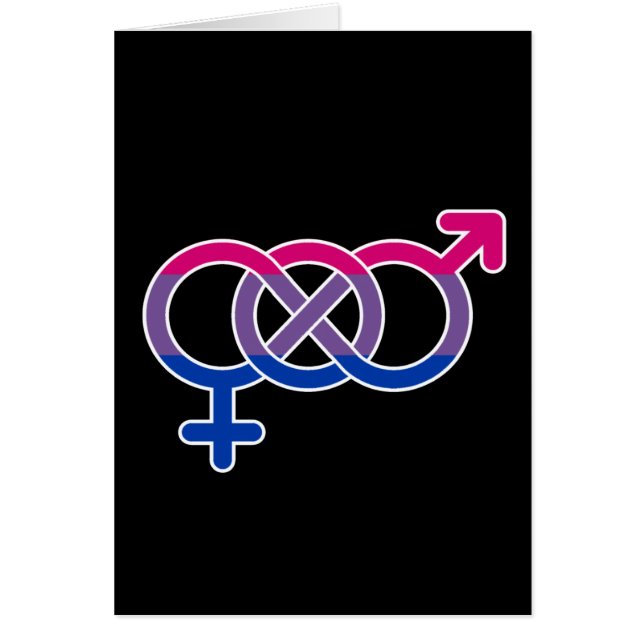 Bisexualität Geschlechtersymbol (Vorne)