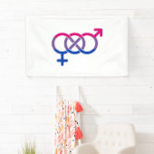 Bisexualität Geschlechtersymbol Banner (Insitu)